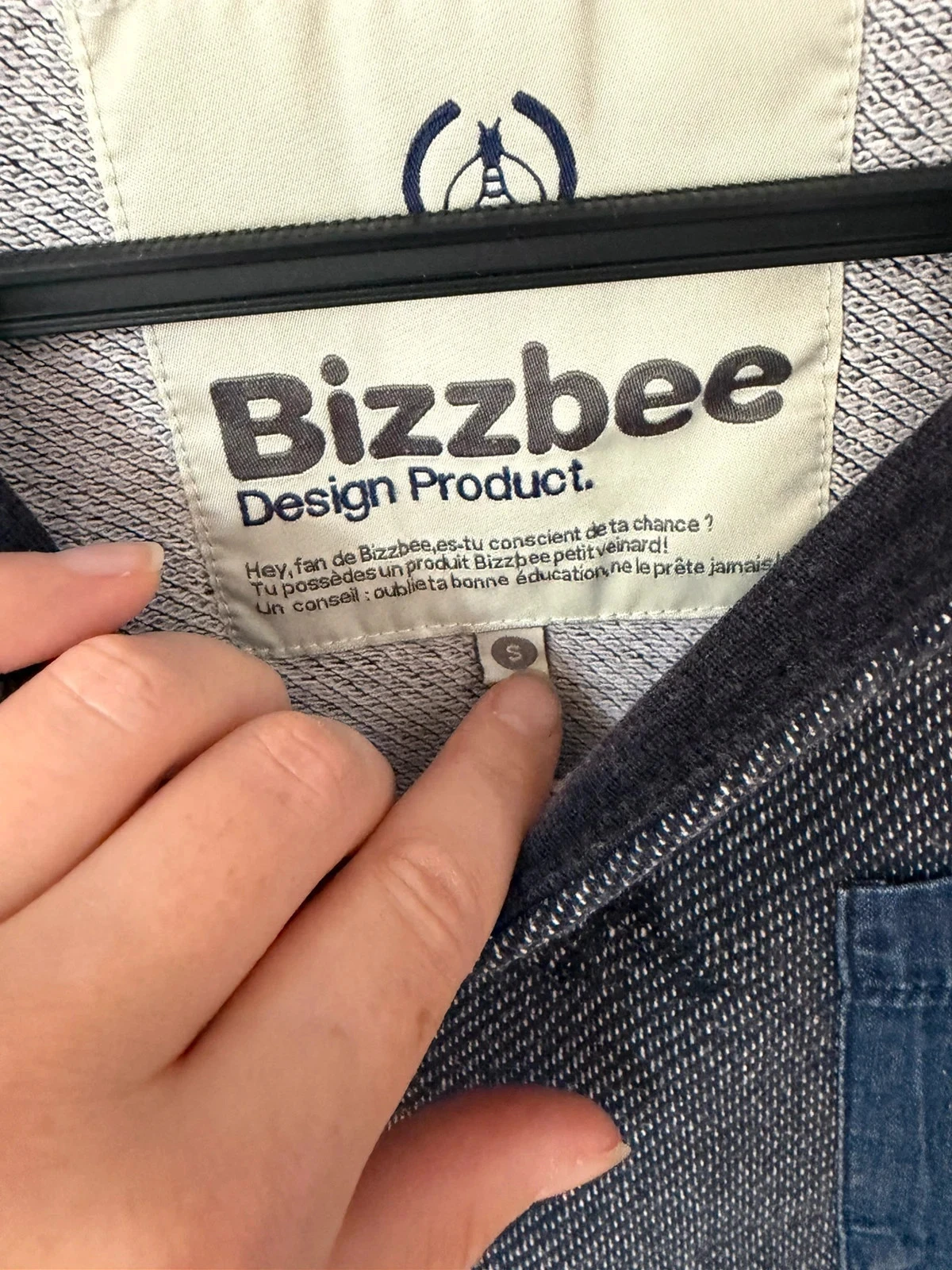 Sudadera azul bizzbee talla s – photo 2